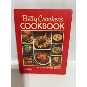 Betty Crocker Cookbook Unisex OS Red Good Vintage 1978 Ring Bound Revised Ed
